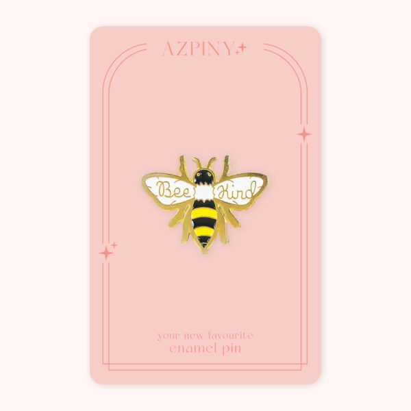 pin včielka - bee kind